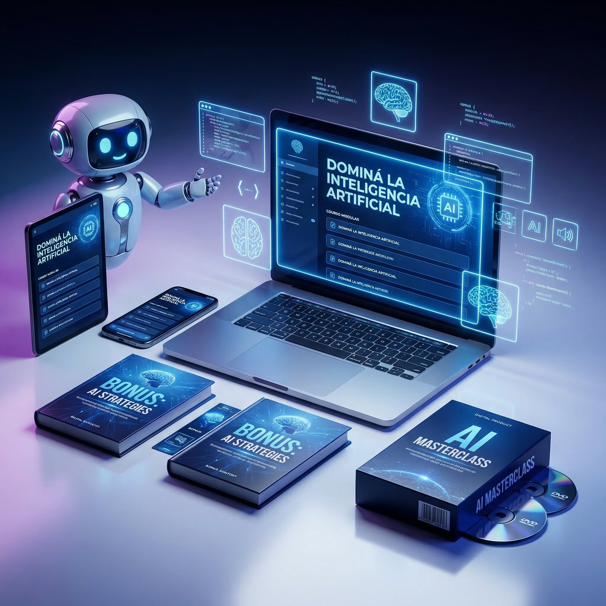 Domina la Inteligencia Artificial+CHATBOTS PARA WHATSAPP CON IA+CREACIÓN DE EBOOK CON IA